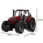 Tractor cu remorca, functie basculare, aspect realist, 13x27x14.5 cm, rosu/portocaliu Tractor cu remorca, functie basculare, aspect realist, 13x27x14.5 cm, rosu/portocaliu