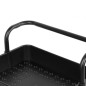 Raft depozitare cu 3 cosuri, roti pivotante, structura metalica, ABS, 45x35x84 cm, negru Raft depozitare cu 3 cosuri, roti pivotante, structura metalica, ABS, 45x35x84 cm, negru