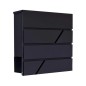 Cutie postala, design modern, 2 chei, suport ziare, capac rabatabil, otel galvanizat, 36.5 x 36.5 x 11 cm Cutie postala, design modern, 2 chei, suport ziare, capac rabatabil, otel galvanizat, 36.5 x 36.5 x 11 cm
