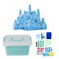 Set nisip kinetic, 2 kg, cutie gonflabila, multiple forme, stegulete, lopatica si accesorii modelaj Set nisip kinetic, 2 kg, cutie gonflabila, multiple forme, stegulete, lopatica si accesorii modelaj