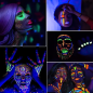 Vopsea glow UV albastru neon, formula non-toxica, pentru body painting, recipient 25 ml Vopsea glow UV albastru neon, formula non-toxica, pentru body painting, recipient 25 ml