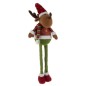 Figurina decorativa ren de Craciun, picioare telescopice, inaltime ajustabila 62-95 cm Figurina decorativa ren de Craciun, picioare telescopice, inaltime ajustabila 62-95 cm