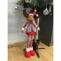 Ren decorativ, figurina Craciun, picioare telescopice maxim 88 cm, poliester Ren decorativ, figurina Craciun, picioare telescopice maxim 88 cm, poliester