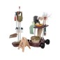 Set de curatenie pentru copii, 18 piese, galeata, mop, accesorii, baterii, multicolor