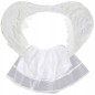 Costum de ingeras pentru copii, fusta si aripi, set serbare si evenimente tematice, alb