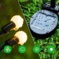 Lampa solara decorativa, 8 LED-uri 3000K, 25 lm, senzor crepuscular, inaltime 73 cm, autonomie maxim 8 ore Lampa solara decorativa, 8 LED-uri 3000K, 25 lm, senzor crepuscular, inaltime 73 cm, autonomie maxim 8 ore