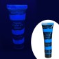 Vopsea glow UV albastru neon, formula non-toxica, pentru body painting, recipient 25 ml Vopsea glow UV albastru neon, formula non-toxica, pentru body painting, recipient 25 ml