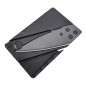 Cutit multifunctional pliabil, tip card credit, lungime totala 14.5 cm, negru