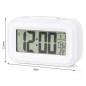 Ceas digital multifunctional LED, ora, data, temperatura, alarma, lumina fundal, snooze, alb