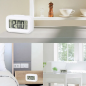 Ceas digital multifunctional LED, ora, data, temperatura, alarma, lumina fundal, snooze, alb