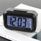 Ceas digital multifunctional, afisaj ora, data, temperatura, alarma, snooze, iluminare nocturna, negru