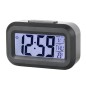 Ceas digital multifunctional, afisaj ora, data, temperatura, alarma, snooze, iluminare nocturna, negru