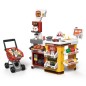 Set supermaket de jucarie, 54 accesorii, sunete, lumini, POS, scanner, cos cumparaturi, multicolor Set supermaket de jucarie, 54 accesorii, sunete, lumini, POS, scanner, cos cumparaturi, multicolor