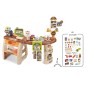 Supermarket pentru copii, 52 piese, sunete si lumini, casa de marcat, bani falsi, espressor, multicolor Supermarket pentru copii, 52 piese, sunete si lumini, casa de marcat, bani falsi, espressor, multicolor
