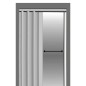 Usa de interior plianta tip acordeon, 203x90cm, negru, 0,7mm Usa de interior plianta tip acordeon, 203x90cm, negru, 0,7mm