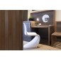 Usa de interior plianta tip acordeon, 203x80cm, wenge mat, 6mm