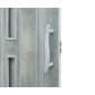 Usa de interior plianta cu geam tip acordeon, 203x80cm, stejar gri mat, 6mm