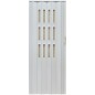 Usa de interior plianta cu geam tip acordeon, 203x80cm, stejar alb, 6mm Usa de interior plianta cu geam tip acordeon, 203x80cm, stejar alb, 6mm