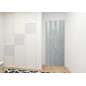Usa de interior plianta cu geam tip acordeon, 203x80cm, stejar gri deschis, 6mm