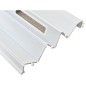 Usa de interior plianta cu geam tip acordeon, 203x100cm, stejar alb mat, 6mm