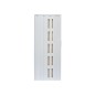 Usa de interior plianta cu geam tip acordeon, 203x100cm, stejar alb mat, 6mm