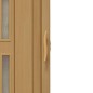 Usa de interior plianta cu geam tip acordeon, 203x90cm, stejar mat, 6mm Usa de interior plianta cu geam tip acordeon, 203x90cm, stejar mat, 6mm