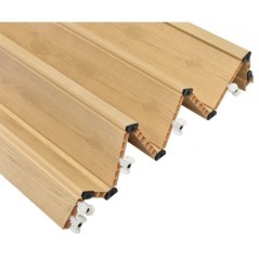 Usa de interior plianta tip acordeon, 203x80cm, stejar deschis, 10mm