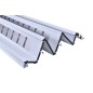 Usa de interior plianta tip acordeon, 203x86cm, stejar alb mat, 12mm