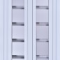 Usa de interior plianta tip acordeon, 203x86cm, stejar alb mat, 12mm