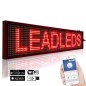 Reclama luminoasa LED, 100x20 cm, de exterior, text personalizabil rosu, port USB, WiFi, RESIGILAT Reclama luminoasa LED, 100x20 cm, de exterior, text personalizabil rosu, port USB, WiFi, RESIGILAT