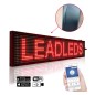Reclama luminoasa LED, 100x20 cm, de exterior, text personalizabil rosu, port USB, WiFi, RESIGILAT Reclama luminoasa LED, 100x20 cm, de exterior, text personalizabil rosu, port USB, WiFi, RESIGILAT