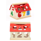 Casuta educativa cu sortator cifre si forme geometrice, lemn, 13x11x11 cm