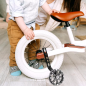 Roti ajutatoare pentru bicicleta, silicon, iluminare LED multicolor, set 2 bucati, reglabile 12-20 inch