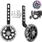 Roti ajutatoare pentru bicicleta, silicon, iluminare LED multicolor, set 2 bucati, reglabile 12-20 inch