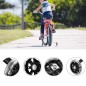 Roti ajutatoare pentru bicicleta, silicon, iluminare LED multicolor, set 2 bucati, reglabile 12-20 inch