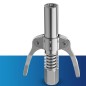 Cupla pentru pompe gresare, maner dublu, autoblocare, otel inoxidabil Cupla pentru pompe gresare, maner dublu, autoblocare, otel inoxidabil