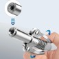 Cupla pentru pompe gresare, maner dublu, autoblocare, otel inoxidabil Cupla pentru pompe gresare, maner dublu, autoblocare, otel inoxidabil