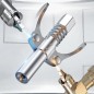 Cupla pentru pompe gresare, maner dublu, autoblocare, otel inoxidabil Cupla pentru pompe gresare, maner dublu, autoblocare, otel inoxidabil
