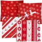 Set 4 fete de perna, tematica de Craciun, inchidere cu fermoar, 45x45 cm, alb si rosu Set 4 fete de perna, tematica de Craciun, inchidere cu fermoar, 45x45 cm, alb si rosu