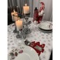 Spiridus de Craciun cu punga decorativa pentru sticle, 55 x 18 x 22 cm, alb, rosu Spiridus de Craciun cu punga decorativa pentru sticle, 55 x 18 x 22 cm, alb, rosu