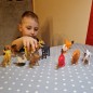 Set 12 animale de ferma, figurine diverse dimensiuni, multicolor