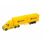 Camion de marfa, containere duble, sunete si lumini, galben Camion de marfa, containere duble, sunete si lumini, galben