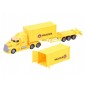 Camion de marfa, containere duble, sunete si lumini, galben Camion de marfa, containere duble, sunete si lumini, galben