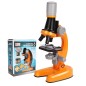 Microscop optic pentru copii, 1200x, lumini, reglabil, portocaliu Microscop optic pentru copii, 1200x, lumini, reglabil, portocaliu