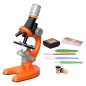 Microscop optic pentru copii, 1200x, lumini, reglabil, portocaliu Microscop optic pentru copii, 1200x, lumini, reglabil, portocaliu