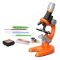Microscop optic pentru copii, 1200x, lumini, reglabil, portocaliu Microscop optic pentru copii, 1200x, lumini, reglabil, portocaliu