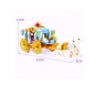 Set 349 cuburi constructie, caleasca cu cai si printesa, multicolor Set 349 cuburi constructie, caleasca cu cai si printesa, multicolor