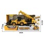 Set utilaje de constructie pentru copii, excavator si buldoexcavator, 3 ani+