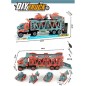 Camion transport elicoptere si tancuri, joc asamblare DIY, multicolor Camion transport elicoptere si tancuri, joc asamblare DIY, multicolor