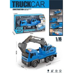 Utilaj multifunctional, functie frictiune, scara 1:16, albastru